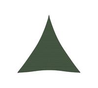 Voile d'ombrage 160 g/m² Vert foncé 3x4x4 m PEHD