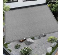 Voile d'ombrage 165 x 330 cm Coupe-Vent et Perméable à l'eau, Rectangle, Pergola Tissu d'ombrage Multi Couleur et Taille pour Patio Jardin Terrasse Extérieur Balcon, Gris Clair