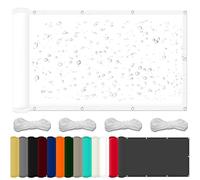 Voile d'ombrage 170 x 280 cm Protection 98% UV, Imperméable, Protection Solaire en Résistant à La Déchirure, Voile D’Ombrage Carrée, pour Extérieur Terrasse Jardin, Blanc