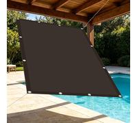 Voile d'ombrage 170 x 400 cm Résistant Protection UV Toile Ombrage UV Protection avec Oeillets et Cordons pour Serre, Plantes, Poulailler, Camping Extérieur, Brun
