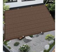 Voile d'ombrage 175 x 180 cm Coupe-Vent et Perméable à l'eau, Rectangle, Pergola Tissu d'ombrage Multi Couleur et Taille pour Patio Jardin Terrasse Extérieur Balcon, Marron