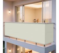 Voile d'ombrage 192 x 342 cm Anti 98% UV Protection Toiles D'Ombrages Résistant l'eau Polyester pour La Couverture Végétale Serre Pergola, Blanc cassé