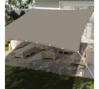 Voile d'ombrage 2.3 x 2.5 m Protection 95% UV Imperméable Rectangulaire HDPE/Polyester Voile Ombrage pour en Plein Air, Jardin, Terrasse, Taupe