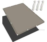 Voile d'ombrage 2.3 x 3.4 m Imperméable Protection UV 98% Rayons Tissu d'ombrage Filet Anti Chaleur avec Oeillets Bâche Dombrages pour Patio Être Applicable Jardins, Taupe