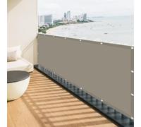 Voile d'ombrage 2.3 x 3.6 m D'Ombrages UV Protection Paresoleil Jardin Balcon avec Oeillets et Cordons pour Patio Jardin Terrasse Extérieur, Sable, Taupe