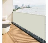Voile d'ombrage 2.3 x 3.6 m D'Ombrages UV Protection Paresoleil Jardin Balcon avec Oeillets et Cordons pour Patio Jardin Terrasse Extérieur, Sable, Blanc cassé