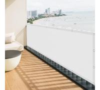 Voile d'ombrage 2.3 x 3.6 m D'Ombrages UV Protection Paresoleil Jardin Balcon avec Oeillets et Cordons pour Patio Jardin Terrasse Extérieur, Sable, Blanc