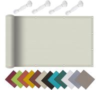 Voile D'Ombrage, 2.5 x 2.5 m Auvent Protection des Rayons UV, Voile d'ombrage Carré,Filet D'Ombrage, avec Oeillets, pour Jardin Terrasse, Ivoire