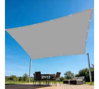 Voile d'ombrage 2.5 x 4.5 m Polyester Antidéchirure Filet Ombrages Antidéchirure pour Patio Jardin Terrasse Extérieur, Sable, Gris Clair
