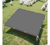 Voile d'ombrage 2.5 x 8 m Coupe Ventpour La Couverture Bache Ombrages avec Oeillets Cordons pour Patio Jardin, Terrasse, Extérieur, Balcon, Gris Clair