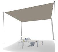 Voile d'ombrage 2.7 x 4.3 m Protection 95% UV Imperméable Rectangulaire Toile Imperméable Voile Ombrage pour en Plein Air, Jardin, Terrasse, Taupe