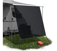Voile d'Ombrage 2,8 x 2,0 m pour Store Thule Omnistor, Camping-Car | Montage facile sur rail de store, utilisable comme paroi ou toit d'ombrage