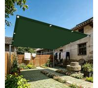 Voile d'ombrage 2.8 x 3.3 m Protection Solaire Voile Ombrage avec Oeillets et Cordons pour Serre, Plantes, Poulailler, Camping Extérieur, Vert Foncé