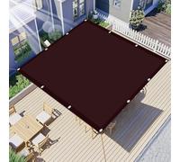 Voile d'ombrage 2.8 x 3.5 m Résistant Aux Intempéries Voile Ombrage avec Oeillets et Cordons sans Perçage pour Patio Terrasse Jardin Balcon Extérieur, Vin Rouge