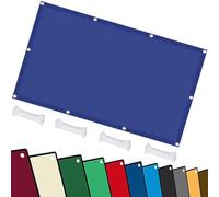 Voile d'ombrage 2 x 3 m Imperméable Toile Ombrage Anti 98% UV Protection avec Cordons Filet Anti Chaleur pour Patio Être Applicable Jardins, Bleu Foncé