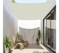 Voile d'ombrage 2 x 3 m Protection 95% UV Imperméable Rectangulaire Protection Solaire Toile Ombrage pour Jardin, Terrasse, Balcon, Extérieur, Blanc cassé