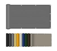 Voile d'ombrage 200 x 360 cm Résistant à l'eau, Protection Solaire Voile d'ombrage Rectangulaire avec Oeillets et Cordons pour Serre Jardin Pergola Pet House, Gris Clair