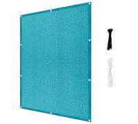 Voile d'ombrage 200 x 575 cm Respirant Protection Solaire Rectangulaire Filet d'ombrage avec Cordes et Serre-Câbles, sans Perçage pour Jardin, Terrasse, Balcon, Extérieur, Bleu Ciel