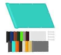 Voile d'ombrage 220 x 390 cm Imperméable Protection UV 98% Toile Ombrage UV Protection avec Oeillets et Cordons pour Extérieur Camping et Pelouse, Pergola, Bleu Ciel