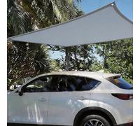 Voile d'ombrage 2200 x 2900 cm Protection UV, Anti-Déchirure, Coupe-Vent, Imperméable Filet d'ombrage Extérieur, Toile Ombrage Une avec Cordes pour Terrasse Jardin Extérieur, Gris Clair