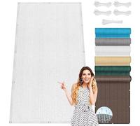 Voile d'ombrage 225 x 280 cm Protection des Rayons UV, Résistant, Rectangle, Tissu d'ombrage Multi Couleur et Taille pour Patio Jardin Terrasse Extérieur Balcon, Blanc
