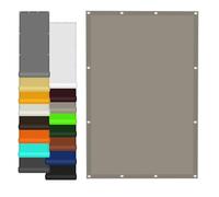 Voile d'ombrage 270 x 300 cm Résistant Aux Intempéries Toile Ombrage UV Protection avec Oeillets et Cordons pour Extérieur Camping et Pelouse, Pergola, Kaki