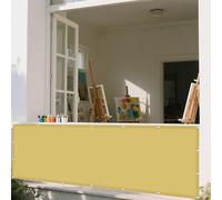 Voile d'ombrage 270 x 555 cm Imperméable 98% UV Protection Voile de Parasol Anti UV avec Le Kit de Fixation pour Patio Pergola Jardin Exterieur, Jaune Sable