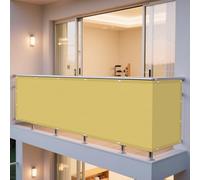 Voile d'ombrage 282 x 352 cm Anti 98% UV Protection Toiles D'Ombrages Résistant l'eau Polyester pour La Couverture Végétale Serre Pergola, Jaune Sable