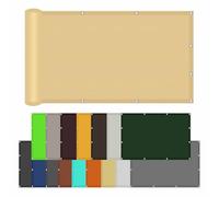 Voile d'ombrage 290 x 430 cm Rectangulaire Imperméable Toile Ombrage Exterieur avec Oeillets et Cordons pour Patio, Pergola, Jardin Extérieurterrasse Balcon, Couleur Crème