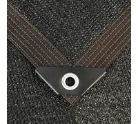 Voile d'ombrage 2x3m Bache pour Pergola Toile d'ombrage Rectangulaire 4x5m Filet D'isolation Thermique Filet D'intimité Balcon,black-3x2m