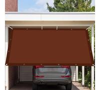 Voile d'ombrage 300 x 460 cm avec Oeillets et Cordons Toile d'ombrage Protection Solaire UV Protection pour Terrasse/Clôture/Chenil/Camping/Piscine, Rouge Rouille