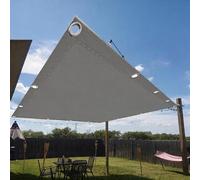 Voile d'ombrage 300 x 525 cm Protection UV, Anti-Déchirure, Coupe-Vent, Imperméable Filet Résistant pour Serre, Filet Rectangle avec Cordes pour Jardin, Terrasse, Balcon, Gris Clair
