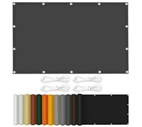Voile d'ombrage 310x320cm Imperméable, Ombrage, UV Protection 98%, Solaire Toile Ombrage Extérieur Plusieurs Tailles et Coloris pour Jardin, Terrasse, Balcon, Extérieur, Gris Foncé