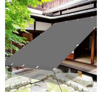 Voile d'ombrage 340 x 940 cm Protection UV, Anti-Déchirure, Coupe-Vent, Imperméable Voiles Ombrages Rectangulaire, Filet Ombrages avec Cordes pour Jardin, Terrasse, Balcon, Gris Clair