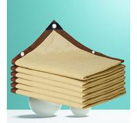 Voile d'ombrage 3x3m Bache pour Pergola Toile d'ombrage 4x5 Filet Ombrage pergola, terrasse, Plantes, Serre, poulailler, Cour,beige-3x2m