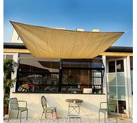 Voile d'ombrage 3x3m Bache pour Pergola Toile Ombrage Extérieur Toile Pergola 3x4 Filets de Balcon Filet de Protection Contre Le Vent,beige-2x2m