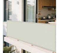 Voile d'ombrage 450 x 520 cm Imperméable 98% UV Protection PES Polyester Voiles d'ombrage avec Oeillets Cordons pour Terrasse Patio Jardin Balcon Extérieur, Beige