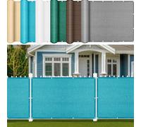 Voile d'ombrage 525 x 600 cm avec Œillets UV Protection Rectangulaire Filet Dombrage Auvent avec Œillets et Corde, Perméable à l'eau pour Patio, Jardin, Pergola, Serre, Bleu Ciel
