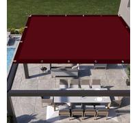 Voile d'ombrage 60 x 385 cm Multi Couleur et Taille Imperméable Toile Ombrage UV Protection pour Jardin Terrasse Balcon Patio Extérieur, Vin Rouge