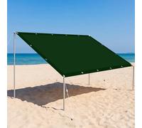 Voile d'ombrage 80 x 185 cm Multi Couleur et Taille Rectangulaire Imperméable Toile d'ombrage Protection UV pour Jardin Terrasse Camping Sable, Vert Foncé