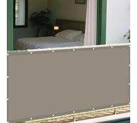 Voile d'ombrage 84 x 265 cm Résistant Aux UV et Aux Intempéries Voile Pare Soleil avec Le Kit de Fixation pour Patio Jardin, Terrasse, Extérieur, Balcon, Kaki