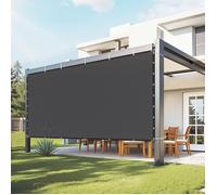 VEVOR Voile d'ombrage 90%, 244 x 366 cm, Filet d'ombrage avec œillets en Acier INOX, Toile de Protection Solaire en PEHD Haute densité 140 g/m², pour extérieur, terrasse, Jardin et arrière-Cour, Noir