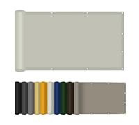 Voile d'ombrage 90 x 280 cm Résistant à l'eau, Protection Solaire Voile d'ombrage Rectangulaire avec Oeillets et Cordons pour Serre Jardin Pergola Pet House, Blanc cassé