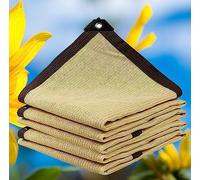 Voile d'ombrage à 40 % pour jardin, protection UV à 90 % contre les déchirures, pour serre, terrasse, piscine, beige, 4 x 7 m, pare-soleil extérieur