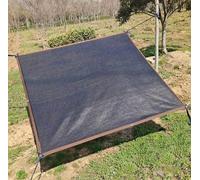 Voile d'ombrage à angle droit pour pergola - Distance entre 90 % des trous : 1 m - Avec œillets - Bâche en maille isolante pour jardin, pergola, plantes, balcon, cour - Noir - 2 x 5 m