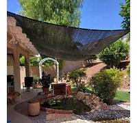 Voile d'ombrage anti-âge de 6 m à angle droit pour terrasse, filet d'ombrage anti-âge, filet d'ombrage en maille respirante pour serre, pergola, jardin, noir, 4 x 7 m