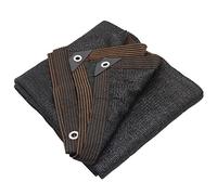 Voile d'ombrage anti-UV à 90 %, disponible en tailles de 2 x 3 m à 12 x 12 m, idéal pour balcon, jardin et terrasse, auvent noir pour l'extérieur