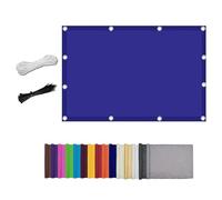 Voile d'ombrage anti-UV à 95 % - Résistant au vent - Pour jardin, terrasse et balcon - Sans perçage - Résistant à la déchirure avec œillets et corde (saphir, 0,9x)