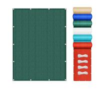 Voile d'ombrage Auvent 160 x 210 cm Protection Solaire et Anti UV Toile Ombrage Auvent Respirant avec Cordon de Serrage pour La Couverture Végétale Serre Pergola, Vert Foncé