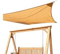 Voile D'ombrage - Auvent Extérieur, Tissu D'ombrage Imperméable avec Cordes, Pare- De Protection UV Durable | Voile Pare- Portable | Utilisation Extérieure De Confort pour Le Terrain De Je